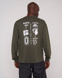 Earth Wisdom LS T-shirt - Dark Green