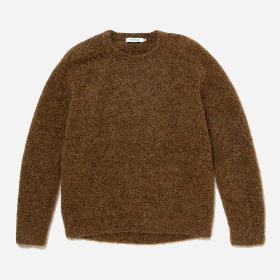 Worker Sweater Kid Mohair - Brown