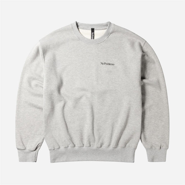 Mini Problemo Crew Neck Sweat - Grey Marl