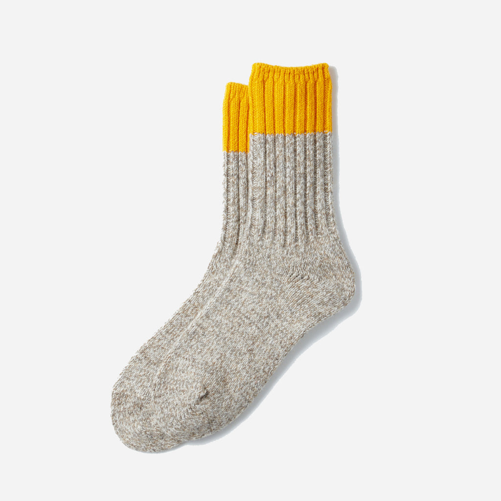 Merino Wool Ragg Socks - Yellow