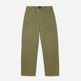 Pleated Fatigue Pant - Army Green