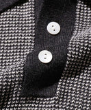 Knit Polo Collar Line - Charcoal