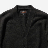 Cardigan Elbow Patch 7G - Charcoal