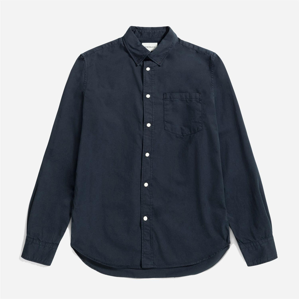 Osvald  Twill Shirt - Dark Navy