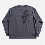 Owl Graphic L/S Tee - Charcoal