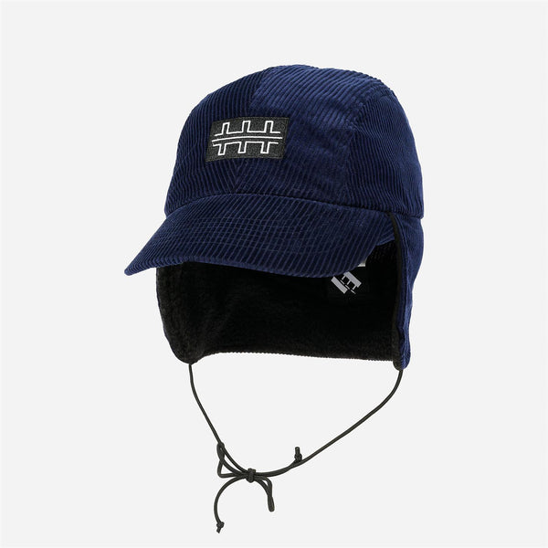 TTT Cord Earflap Cap - Navy