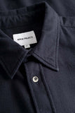 Osvald Organic Flannel Shirt - Dark Navy